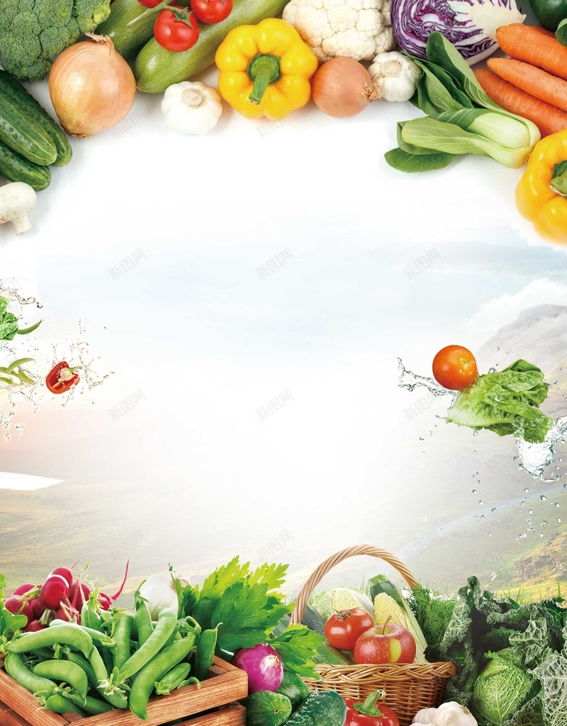 蔬果水果背景图片jpg设计背景_新图网 https://ixintu.com 蔬果 水果 粮食 食物 番茄 餐厅 丰收 农作物 均衡饮食 海报 平面 广告 背景 PSD 素材 模板