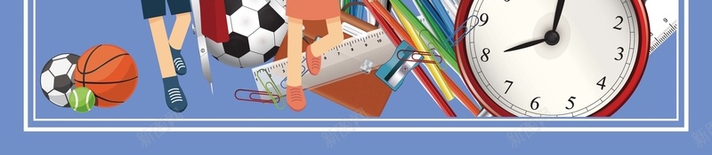 蓝色创意卡通开学季背景素材psd设计背景_新图网 https://ixintu.com 幼儿园开学 开学仪式 大学 小学 高中 学业 学生 学习 学校 开学总动员 新生致词 欢迎新同学