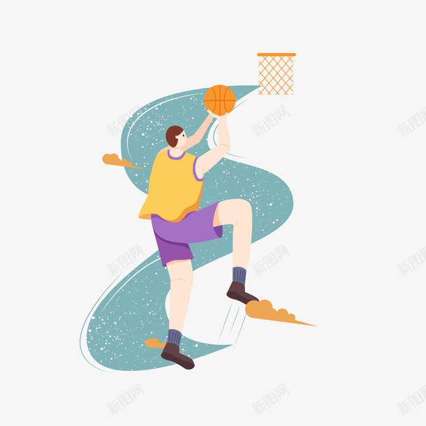 运动会男子篮球比赛矢量图ai免抠素材_新图网 https://ixintu.com 运动会 男子篮球 比赛 矢量图