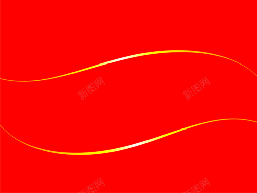 简约金线条红色背景背景