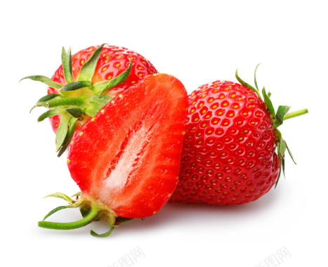 新鲜的草莓水果图片背景