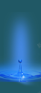 蓝色水滴化妆品海报易拉宝背景素材背景