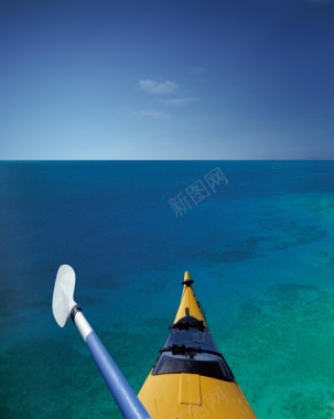 皮划艇PNG商务海报背景素材背景