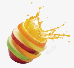 苹果水果汁水果多种水果苹果果汁高清图片