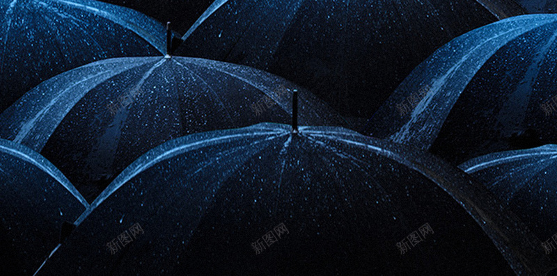 夜雨H5背景jpg设计背景_新图网 https://ixintu.com 夜空 梦幻 炫彩 雨伞 雨点 H5背景 蓝色 H5 h5 浪漫