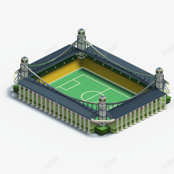 C4d建筑3D立体模型球场pngpng免抠素材_新图网 https://ixintu.com C4d 建筑 3D立体模型 球场 png