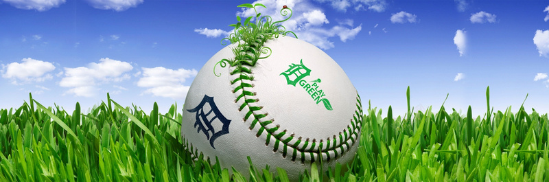 创意棒球背景psd设计背景_新图网 https://ixintu.com 创意 棒球 概念 环保 绿化 3D 海报banner