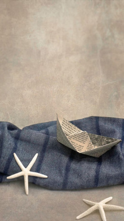 纸船摄影小清新复古纸船摄影H5背景高清图片