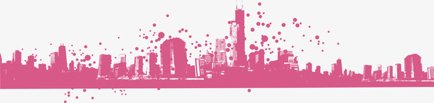 红色水彩都市png免抠素材_新图网 https://ixintu.com 红色都市 高楼大厦 晕染 抽象都市 渲染效果 水彩都市