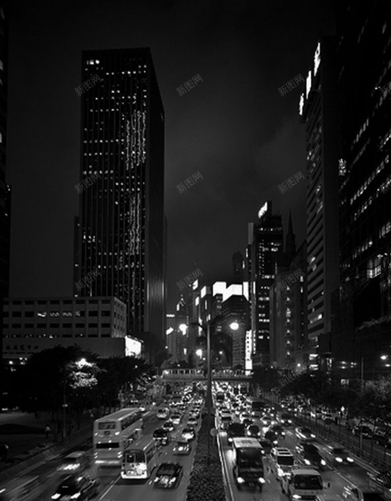 黑白色的城市素材jpg设计背景_新图网 https://ixintu.com 黑白色 城市 道路 汽车 开心 H5素材 高兴