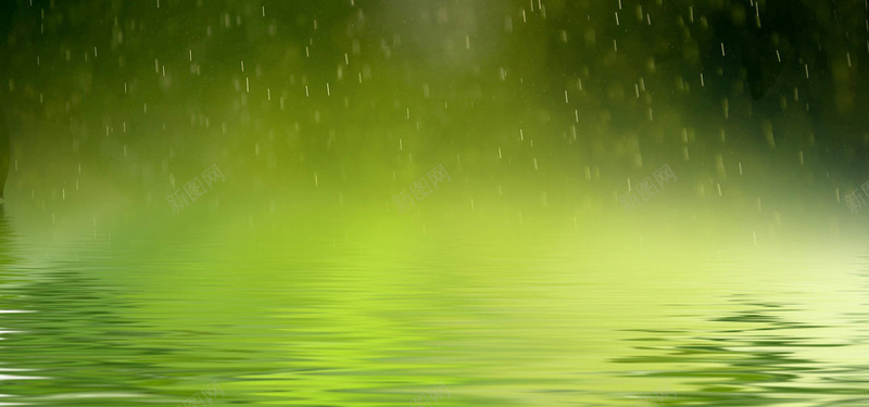 绿色雨滴水池淘宝背景jpg设计背景_新图网 https://ixintu.com 绿色 雨滴 水池 下雨 海报banner 摄影 风景