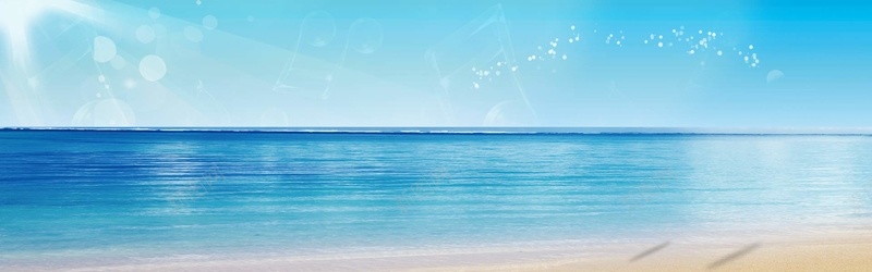 蓝色海洋天空背景jpg设计背景_新图网 https://ixintu.com 蓝色 海洋 大气 海报banner 摄影 风景