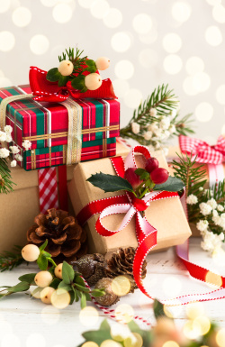 圣诞高清免抠图圣诞复古实物静物摆放礼物高清图高清图片