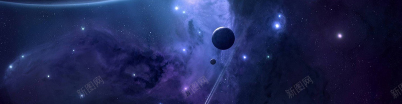 星空背景bannerpsd设计背景_新图网 https://ixintu.com 星空 地球 绚丽 海报banner 星云 星海 星际 大气