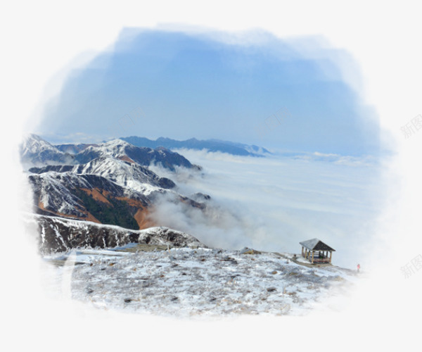 雪山天空风景图png免抠素材_新图网 https://ixintu.com 雪山 天空 风景 欣赏