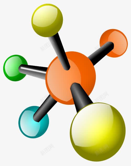 物理分子png免抠素材_新图网 https://ixintu.com 科学 png图片 免抠素材 物理 分子 3D效果 小球