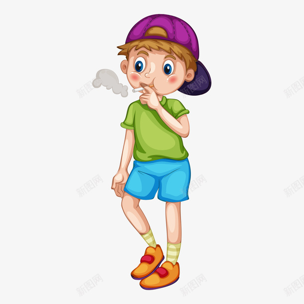 吸烟的孩子PNG下载ai免抠素材_新图网 https://ixintu.com 吸烟 孩子 卡通人物 人物介绍 矢量人物 人物插画