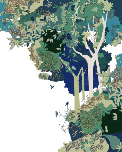 图森矢量图森林植物海报背景图高清图片