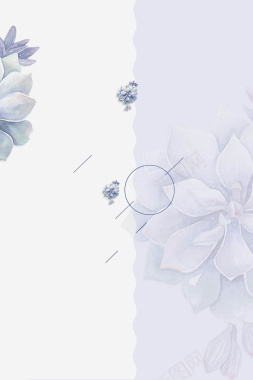 简洁花卉海报背景素材背景