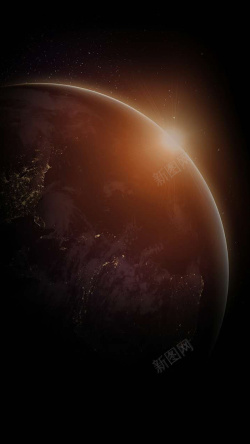 闪烁地球科技感发光地球H5背景高清图片