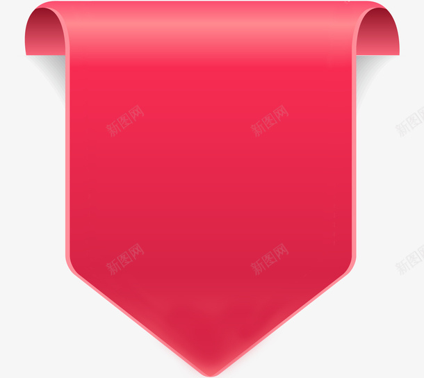 红色旗标标签png免抠素材_新图网 https://ixintu.com 红色 旗标 标签 旗帜