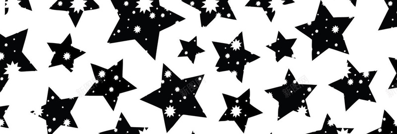 黑白配星星背景图jpg设计背景_新图网 https://ixintu.com 星星 黑色 白色 雪花 纹理 海报banner
