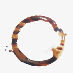 咖啡渍圆环设计素材