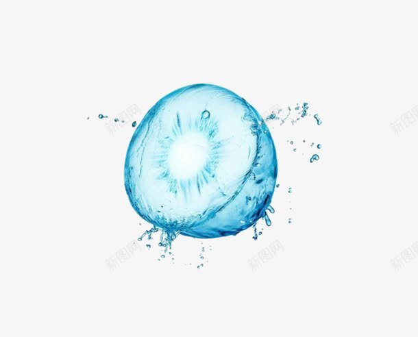 蓝色液体水流效果设计png免抠素材_新图网 https://ixintu.com 蓝色 液体 水流 效果 设计