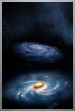 蓝色星空背景