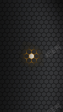 方块科技感商务黑色H5背景素材背景