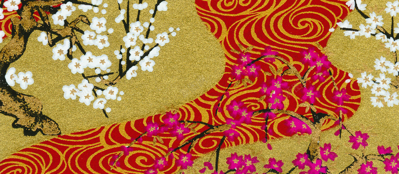 和风日式花朵梅花背景jpg设计背景_新图网 https://ixintu.com 和风 日式 花朵 海报banner