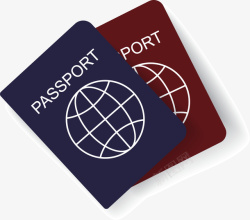 出行护照卡通度假出行通行证高清图片