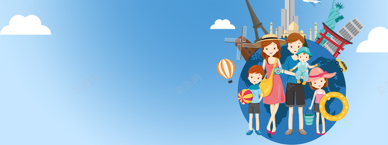 秋季出游卡通扁平蓝色bannerpsd设计背景_新图网 https://ixintu.com 旅游旅游海报 旅游宣传单 旅游景点 秋季旅游 秋游 秋季景点推荐 旅游广告 旅游画报 旅游攻略 旅