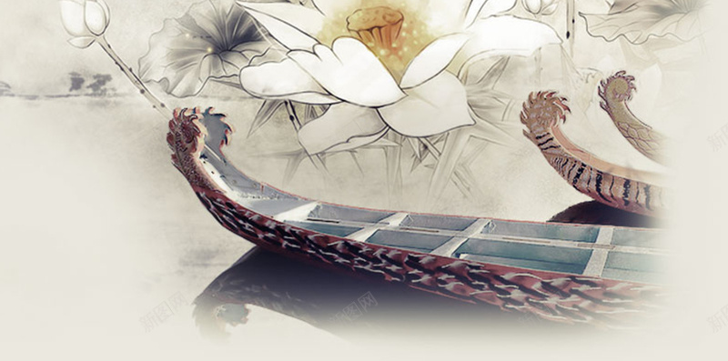 中国风水墨荷花船头背景素材jpg设计背景_新图网 https://ixintu.com 中国风 水墨 荷花 船头 背景 素材 淡雅 灰色