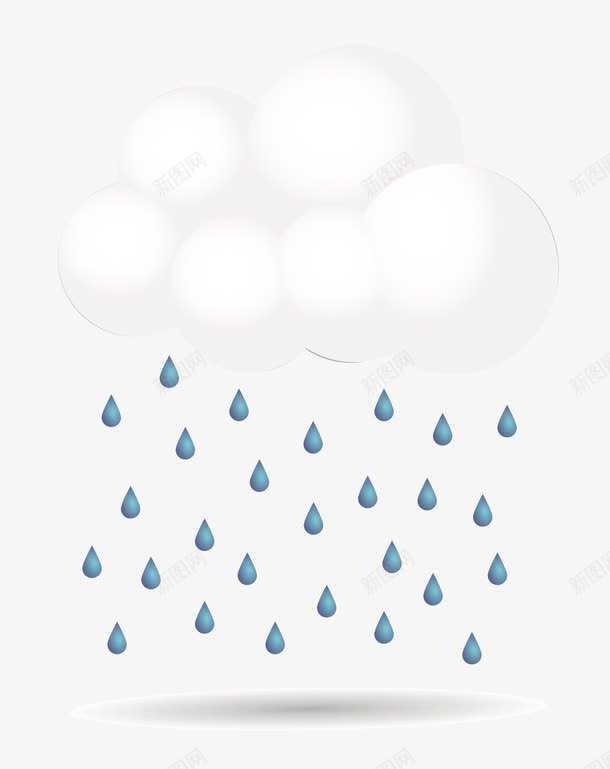 下雨的时候png免抠素材_新图网 https://ixintu.com 雨水 下雨 雨滴 云彩 矢量素材 下雨效果