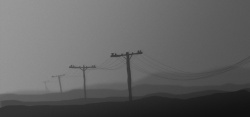 雾霾下的城市背景素材背景