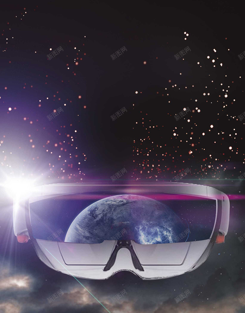 VR眼镜科技感H5背景素材jpg设计背景_新图网 https://ixintu.com 星空素材 紫色闪烁 科技感 星空 闪烁 VR眼镜 眼镜 H5背景素材