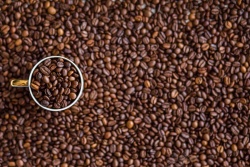 质感咖啡豆棕色咖啡豆背景素材高清图片