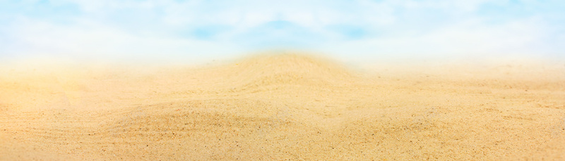 沙滩蓝色背景banner背景