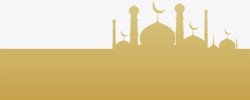 eid2017金箔纸伊斯兰教堂高清图片