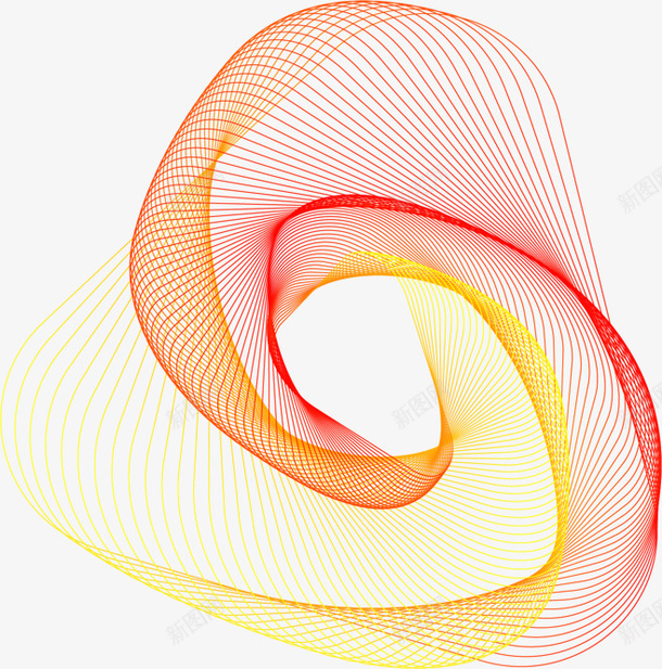 旋转渐变科技线条png免抠素材_新图网 https://ixintu.com 渐变线条 线条 科技 炫酷 元素 旋转