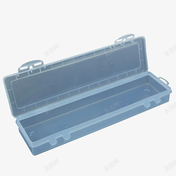 打开透明笔盒png免抠素材_新图网 https://ixintu.com 产品实物 盒子 文具 打开