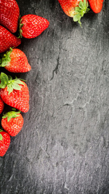 草莓红色浪漫H5背景背景