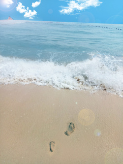 婚纱照摄影夏季海滩风景旅游平面广告高清图片