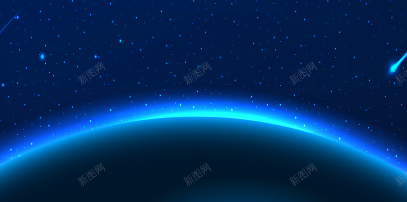 蓝色星空星球科技H5背景psd设计背景_新图网 https://ixintu.com 蓝色 星空 星球 科技 流星 突破成长 H5 科幻 商务