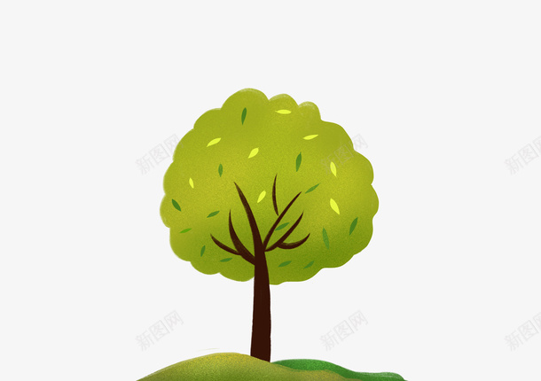 一棵树绿色植物png免抠素材_新图网 https://ixintu.com 树 绿植 一颗 绿色