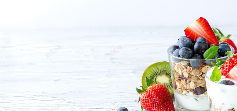 水果牛奶素材背景jpg设计背景_新图网 https://ixintu.com 蓝莓 牛奶 麦片 草莓 海报banner 水沟
