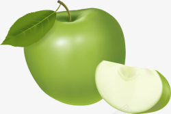 装饰图片青苹果卡通版青苹果水果高清图片