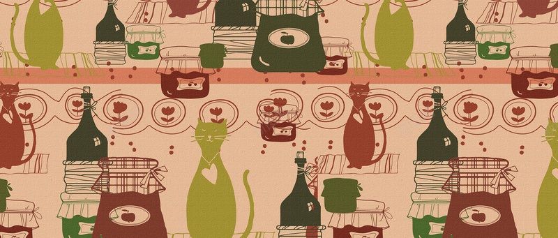 图案背景jpg设计背景_新图网 https://ixintu.com 图案 可爱 博客 广告 banner 淘宝 猫咪 动物 猫 海报banner 卡通 童趣 手绘