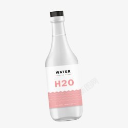 饮用水塑料瓶效果图形素材